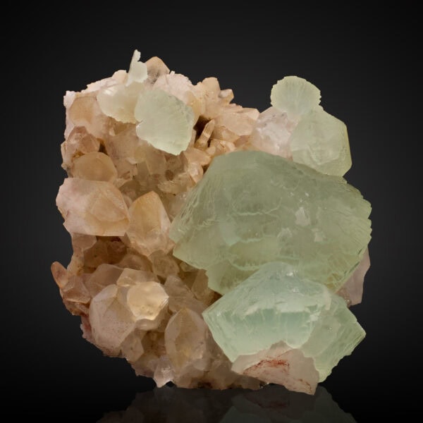 Prehnite, Quartz