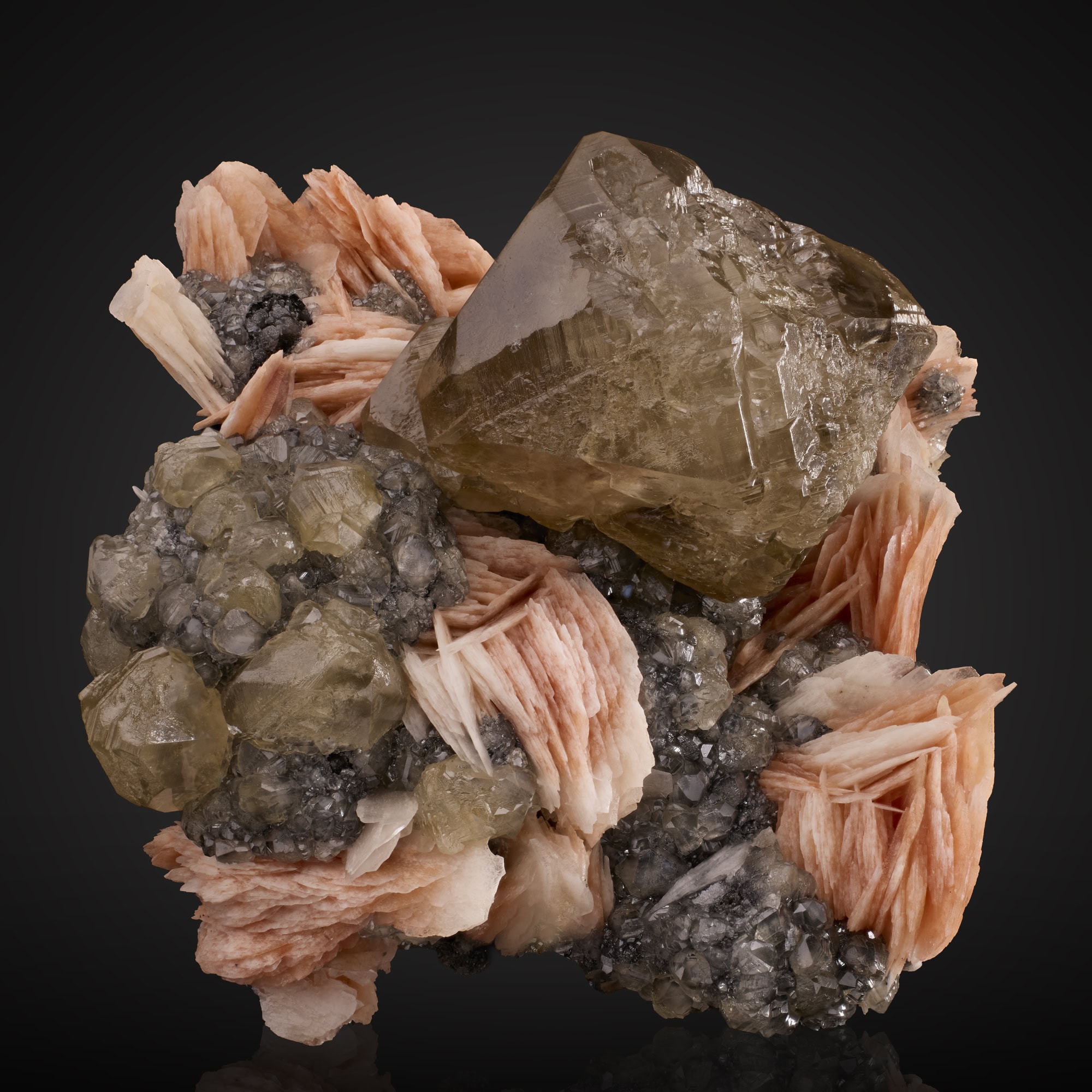 Cerussite, Barite