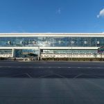 Фасад бассейна спортивного комплекса Москвич в Текстильщиках