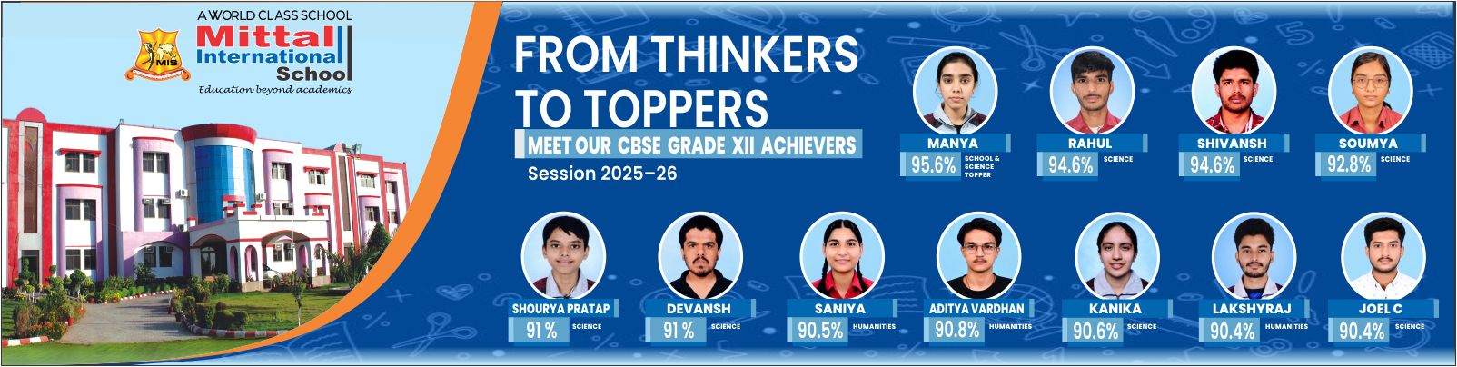 Grade XII Achievers 2025-26