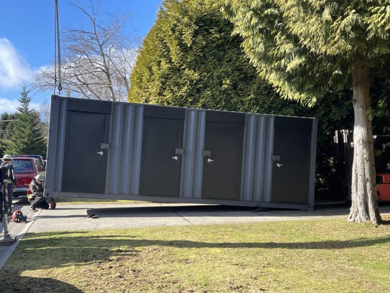 24&rsquo; Storage unit for a residential 4Plex