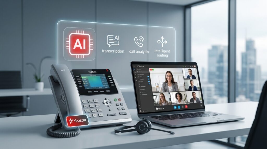 Solution de téléphonie IP Yeastar avec IA Intelligence artificielle