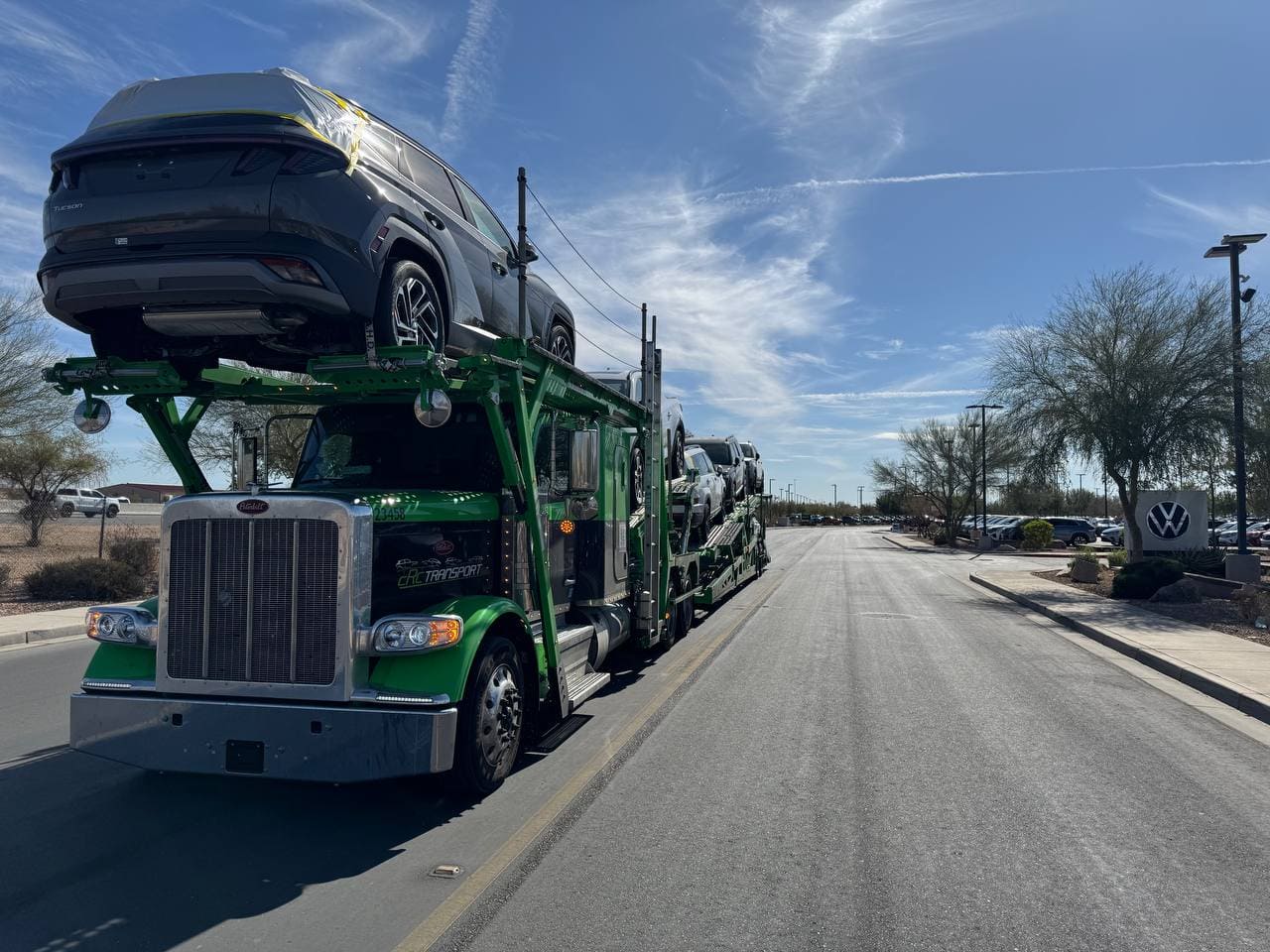 Green Car Hauler