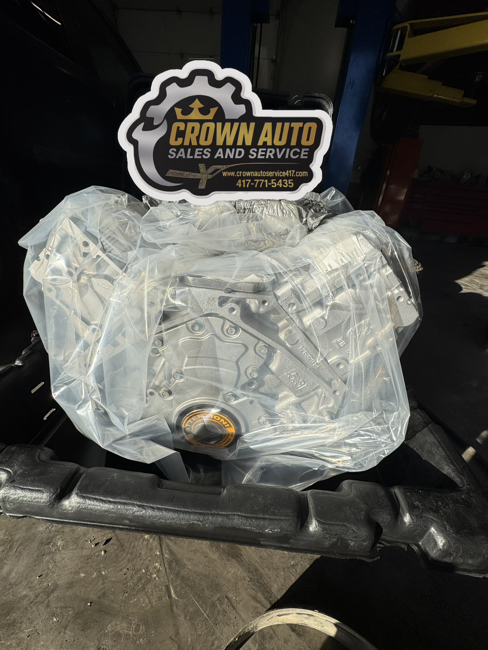Engine replacement completed at Crown Auto in Springfield MO