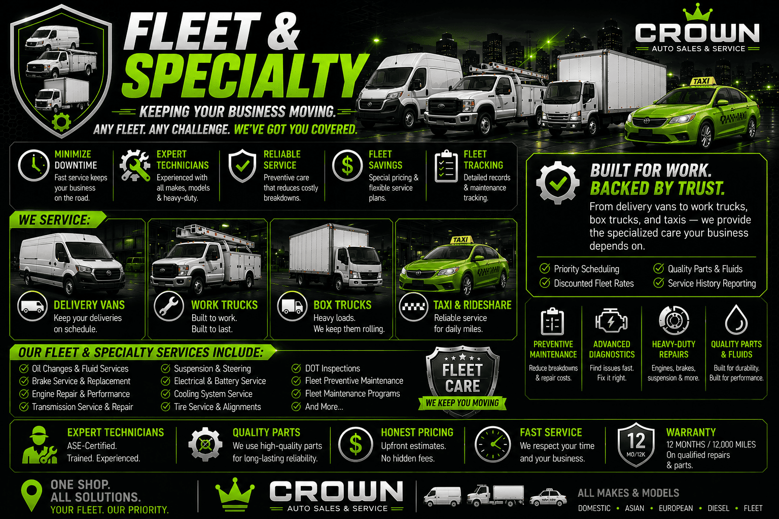 Fleet maintenance and specialty vehicle repair in Springfield Missouri