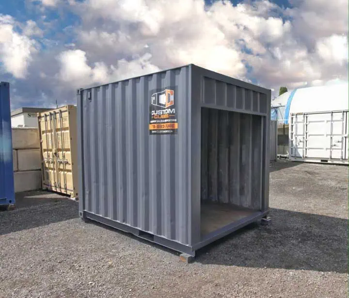 10’ “Cut Down” Used Container + Rollup - Custom Cubes