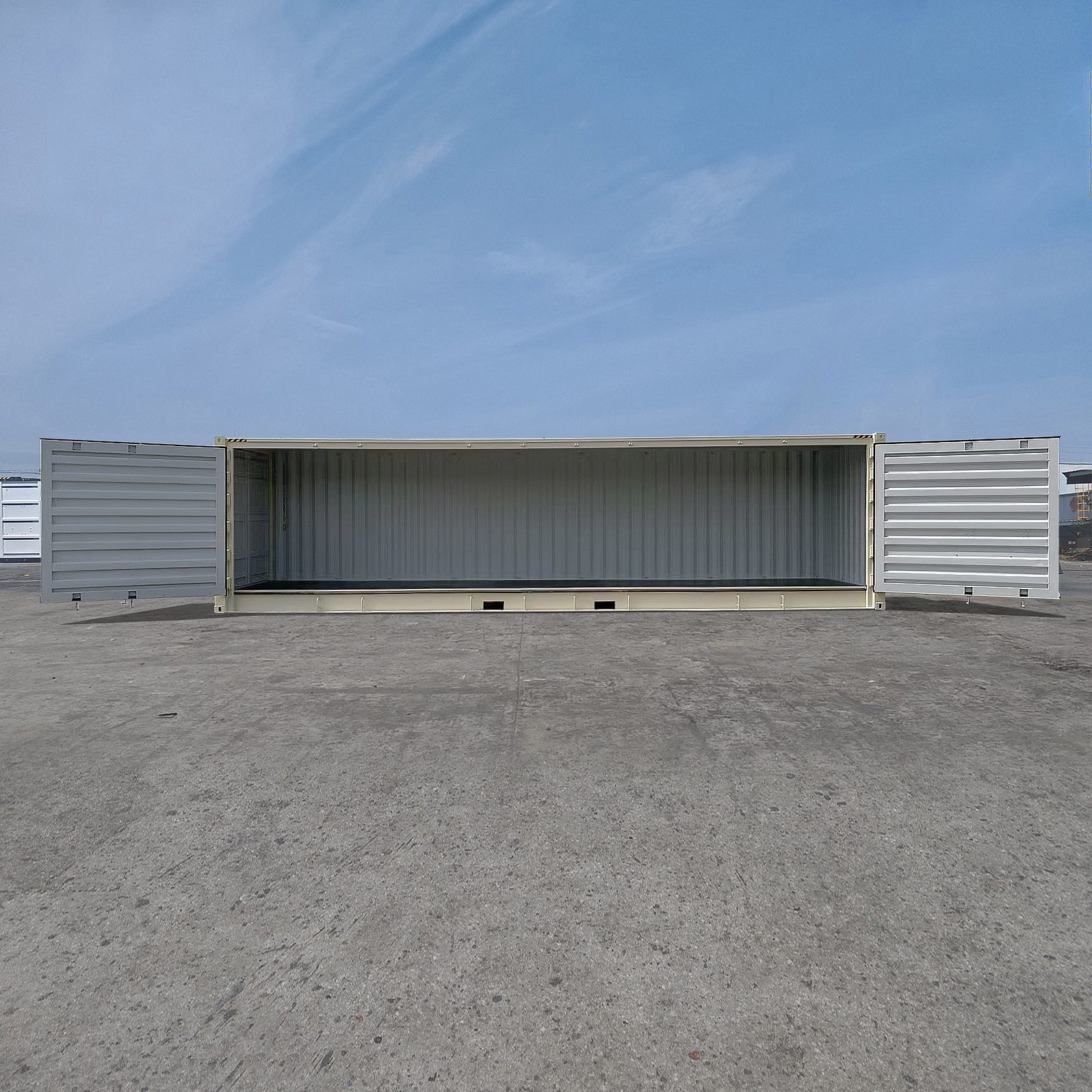 40’HC New (1-trip) “Openside” Shipping Container - CUSTOM CUBES