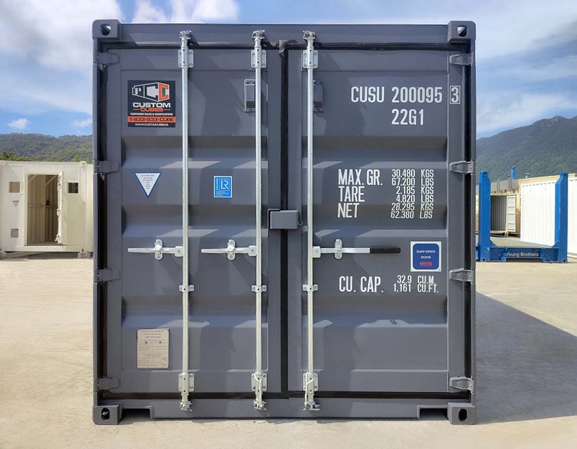 20′ New (1-trip) TRI Door Container - Custom Cubes