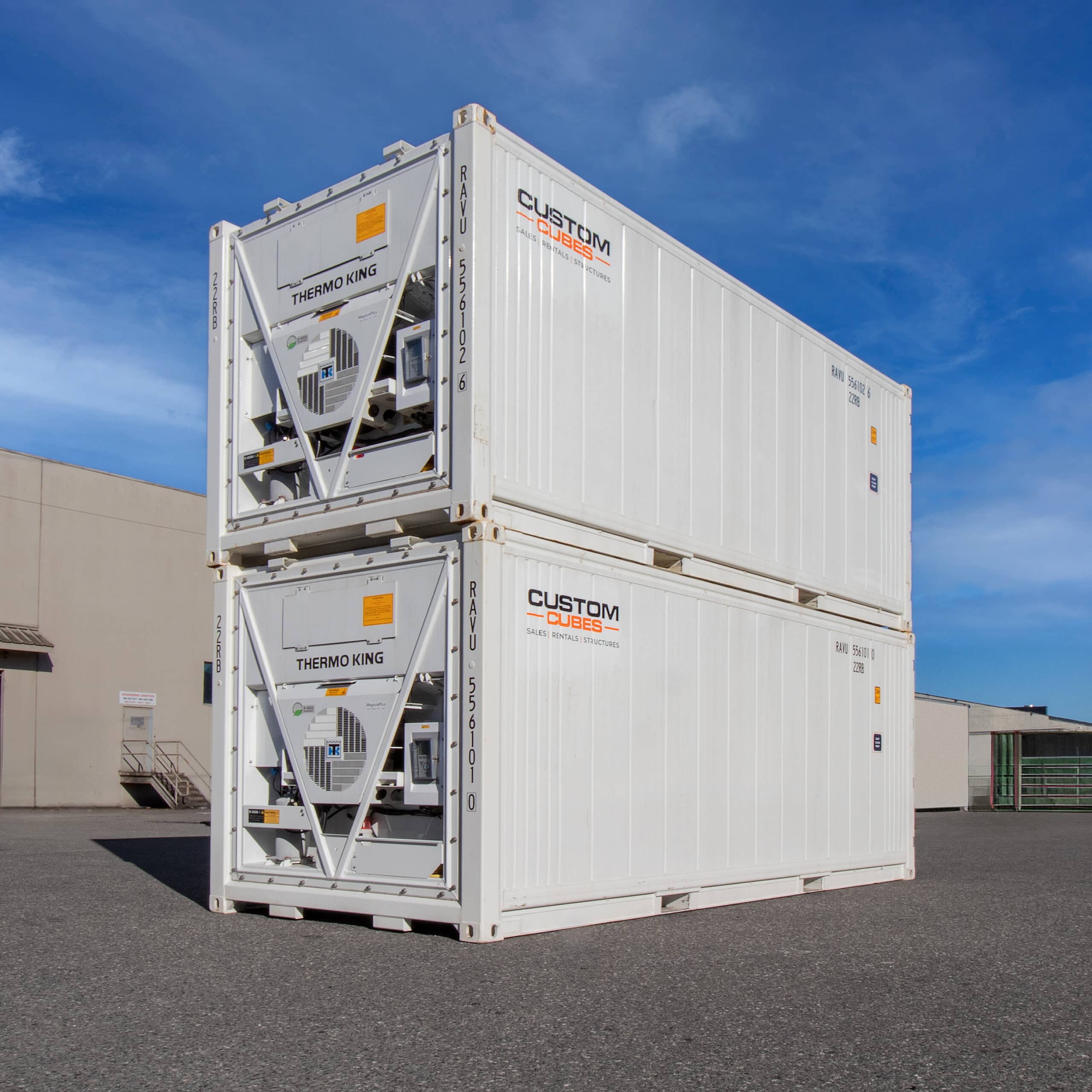 20’ New (1-trip) Refrigerated Container (Working Reefer) - CUSTOM CUBES