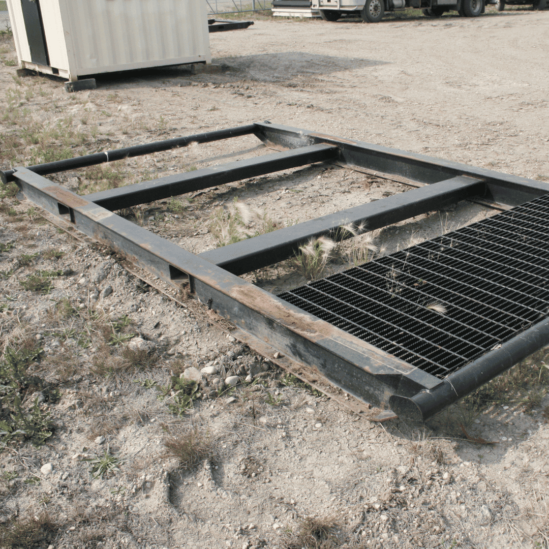 10’ Weld-On Skid for Shipping Containers #1 - CUSTOM CUBES