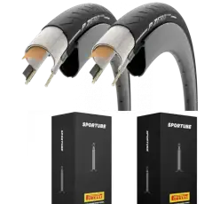 2 P Zero Road tyres and 2 SportTUBE Road