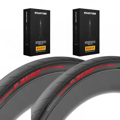 2 Pirelli P Zero Race Red 700×26 and 2 RoadTube Bundle