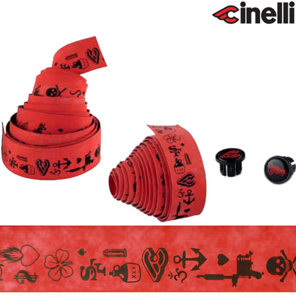Cinelli(チネリ)MIKE GIANT VELVET RIBBON(マイクジャイアント ベルベットリボン)バーテープ(レッド)