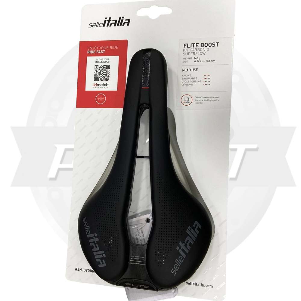 Selle Italia(セライタリア)FLITE BOOST(フライトブースト)KIT CARBONIO SUPERFLOW(キットカーボニオスーパーフロー)サドル(145x250mm/L3/Carbon Rail(カーボンレール))