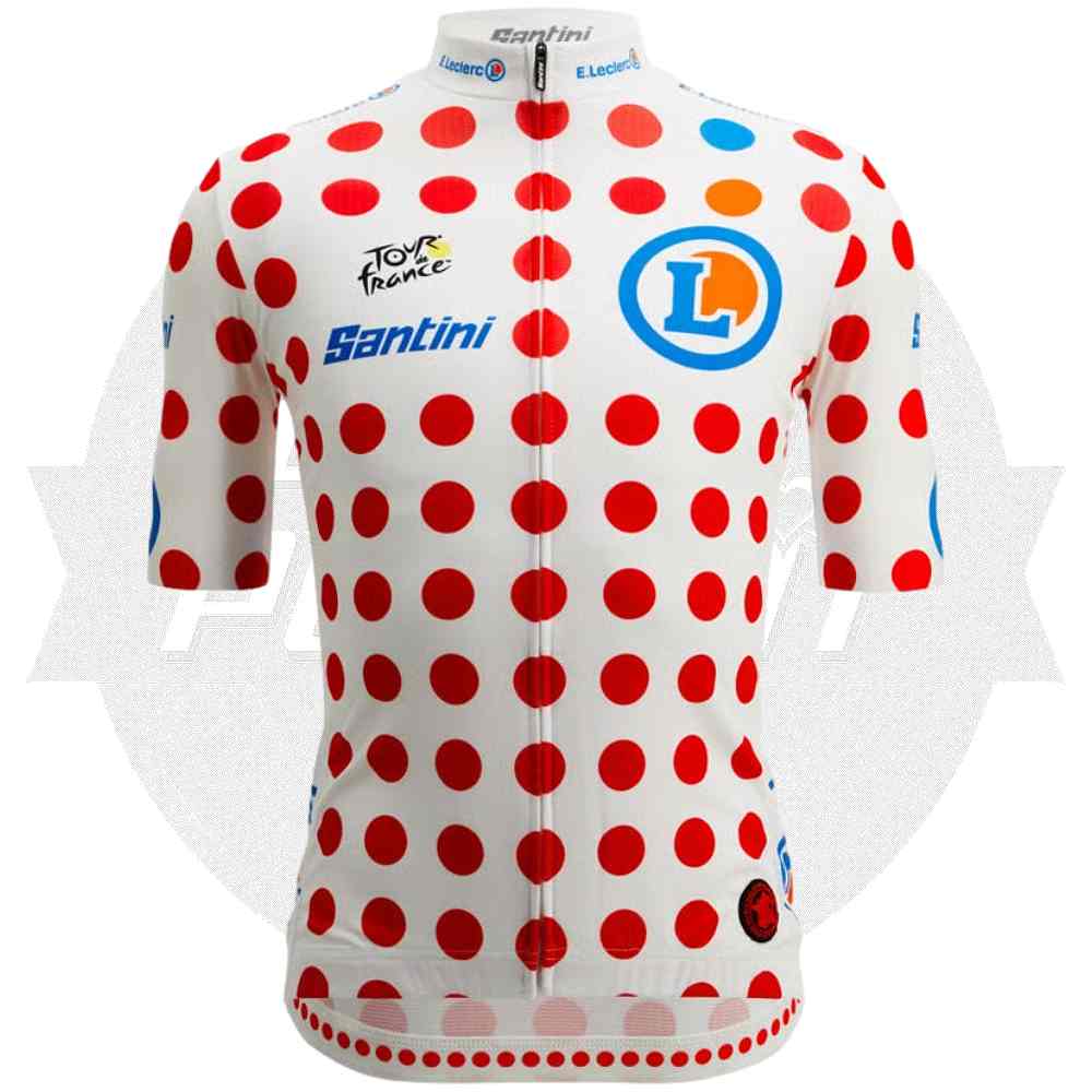 Santini(サンティーニ)TDF FAN LINE Jersey(ツールドフランスファンラインジャージ)(KING OF THE MOUNTAIN JERSEY(キングオブザマウンテンジャージ)2024)