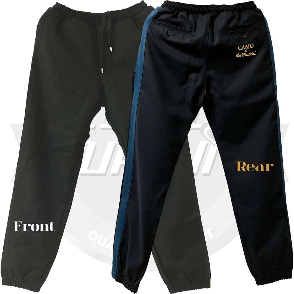 De Marchi(デマルキ)CAMO WOOL Trousers Pants(カモウールトラウザーパンツ)(ネイビー/ティール)