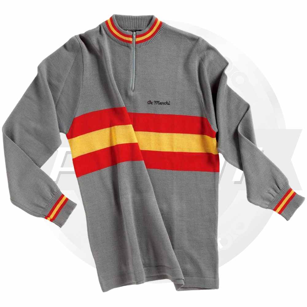 De Marchi(デマルキ)1973 SPAIN MERINO Long Sleeve Jersey(スペインメリノロングスリーブジャージ)