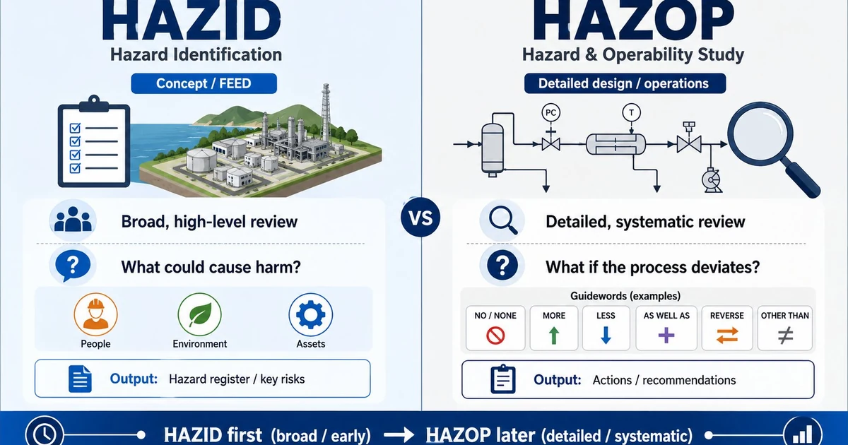 differences between HAZID and HAZOP