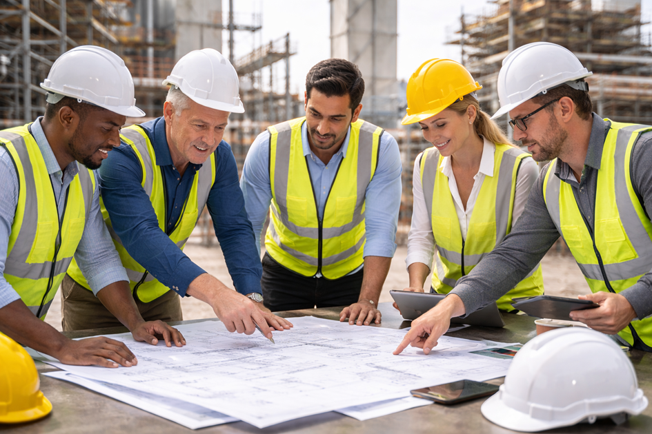 engineers collaborate