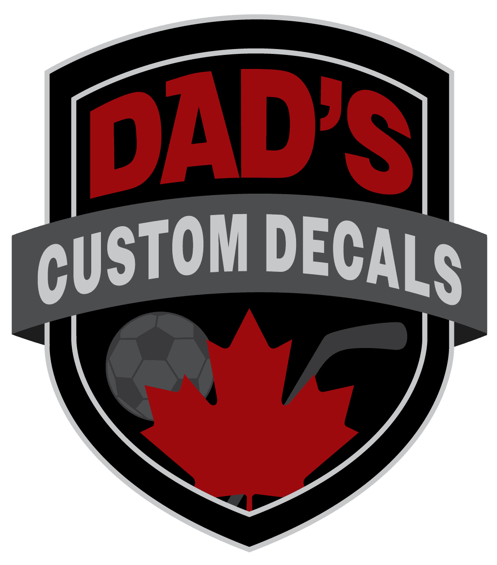 Dad's Custom Decals shield logo