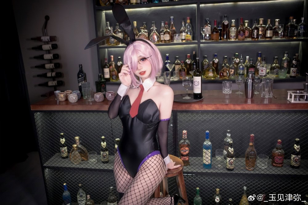 Cosplay Fate/GrandOrder 同人兔女郎-玛修·基列莱特@_玉见津弥_