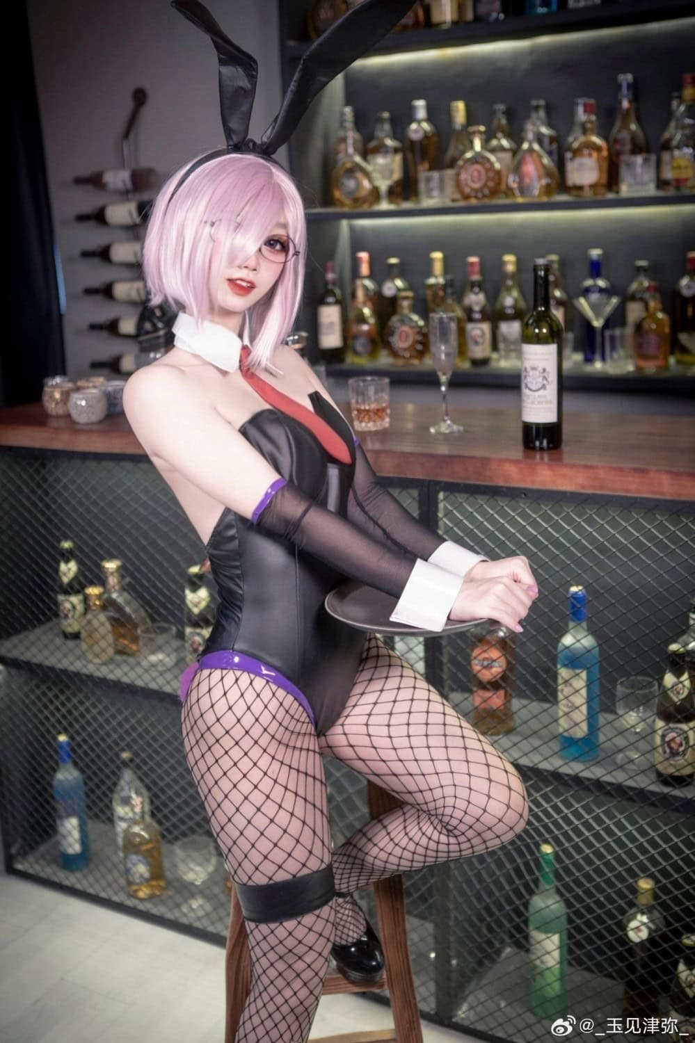 Cosplay Fate/GrandOrder 同人兔女郎-玛修·基列莱特@_玉见津弥_