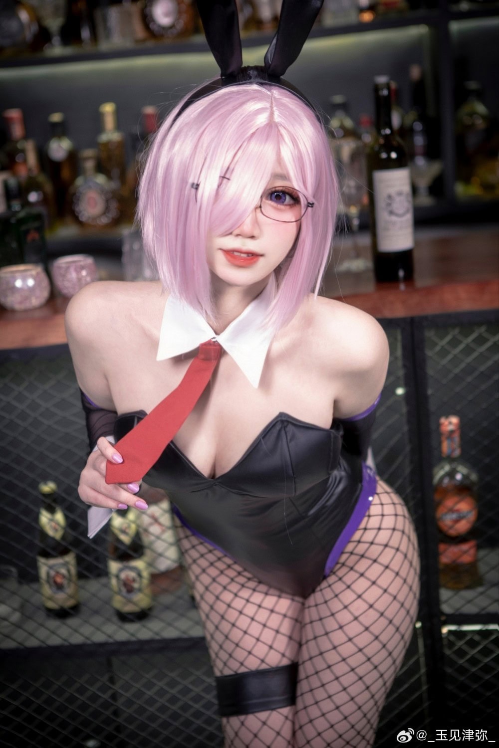 Cosplay Fate/GrandOrder 同人兔女郎-玛修·基列莱特@_玉见津弥_-阿呆日记