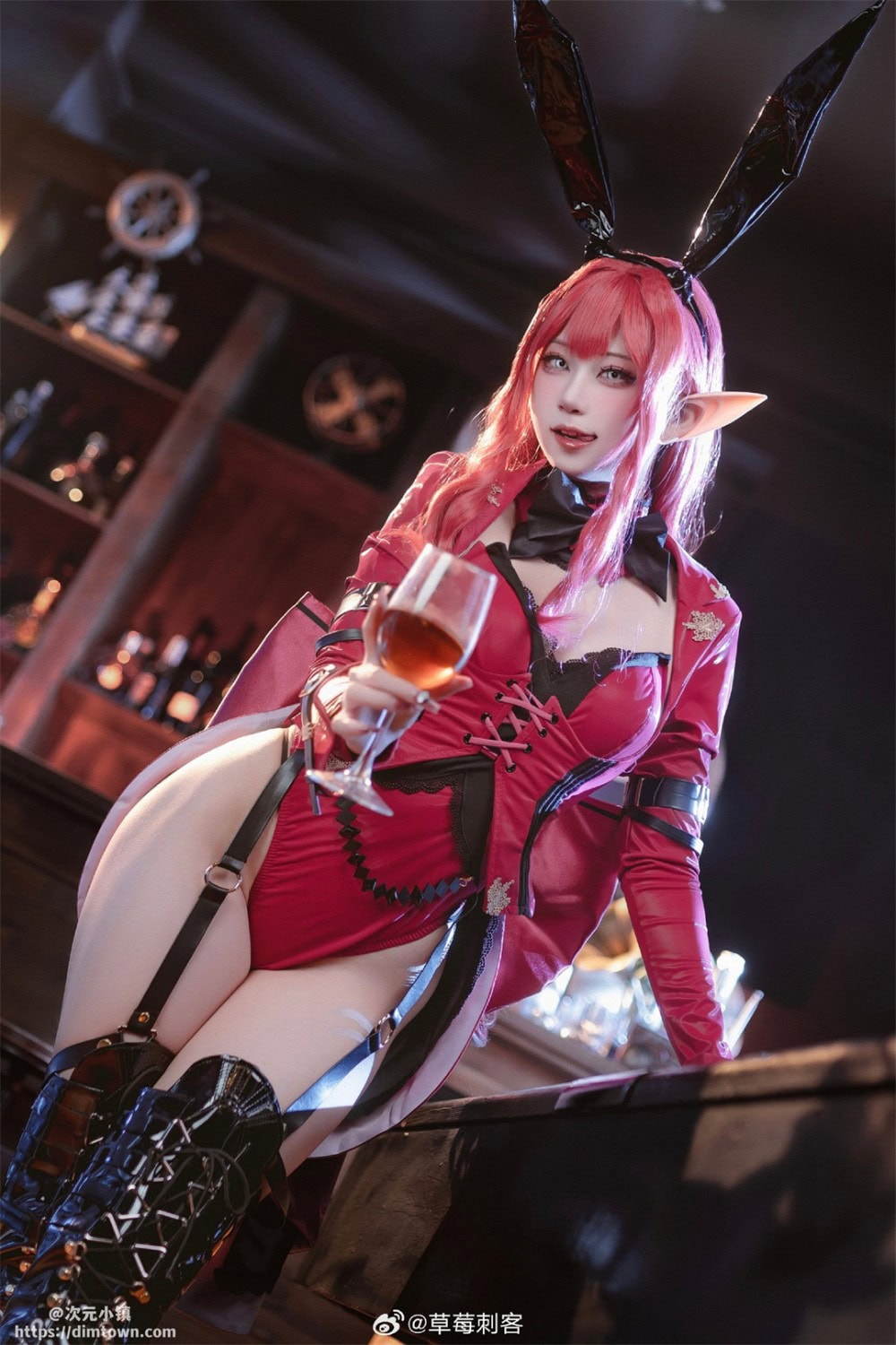 COSPLAY fgo 妖精骑士崔斯坦 兔女郎ver.@草莓刺客