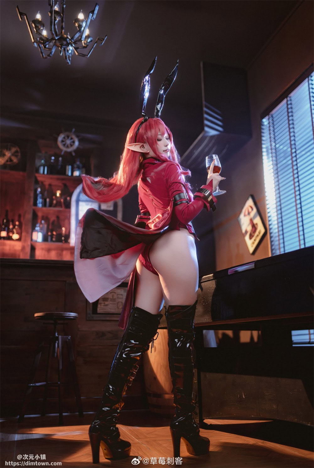 COSPLAY fgo 妖精骑士崔斯坦 兔女郎ver.@草莓刺客