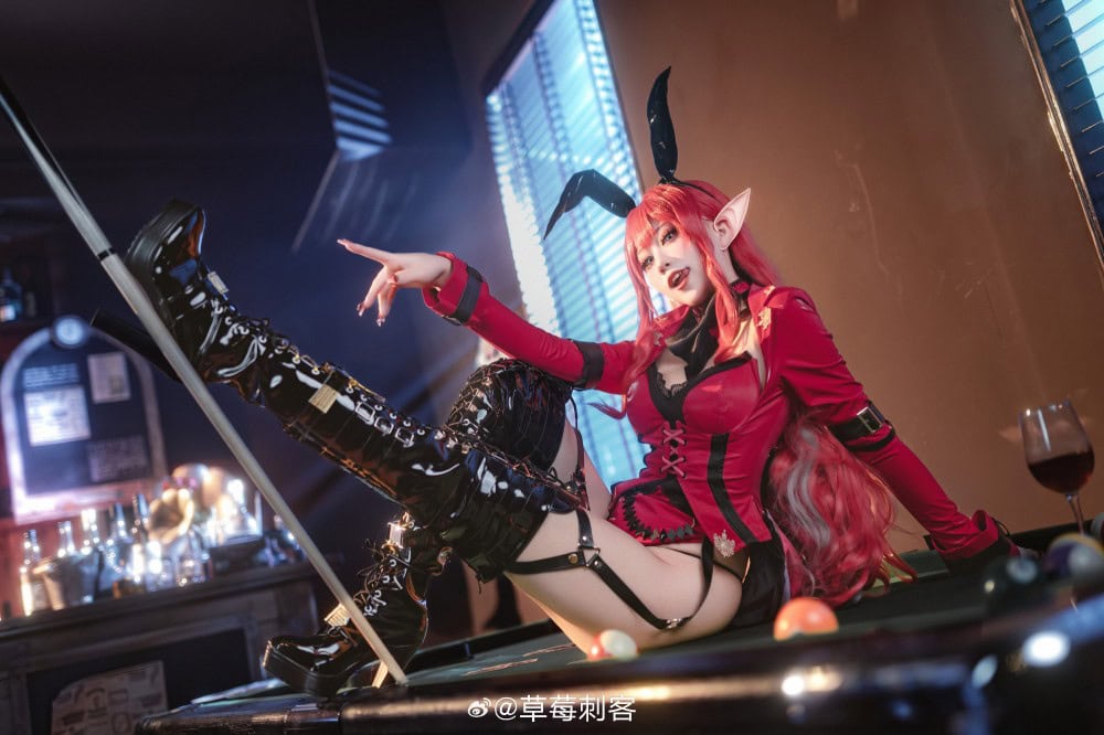 COSPLAY fgo 妖精骑士崔斯坦 兔女郎ver.@草莓刺客