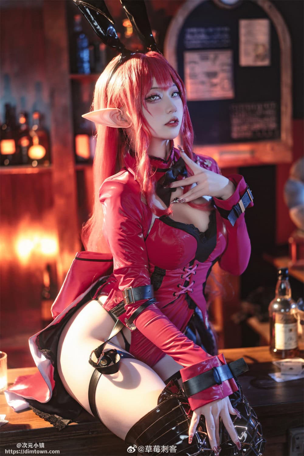 COSPLAY fgo 妖精骑士崔斯坦 兔女郎ver.@草莓刺客-阿呆日记