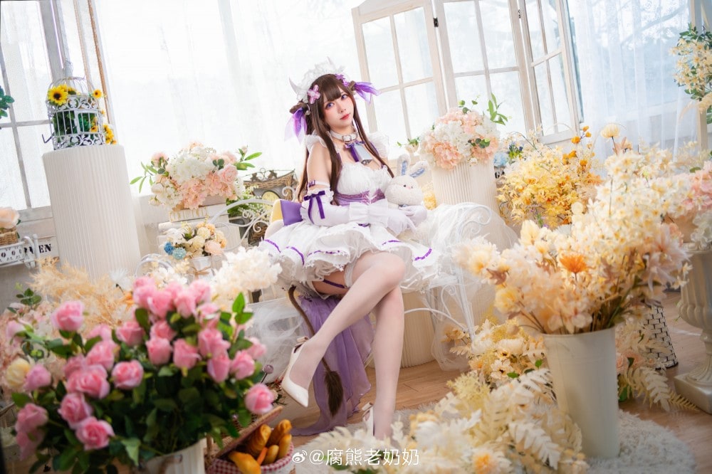 cosplay 是谁的小女仆，赶紧领回家  碧蓝航线 樫野牛牛同人女仆@腐熊老奶奶