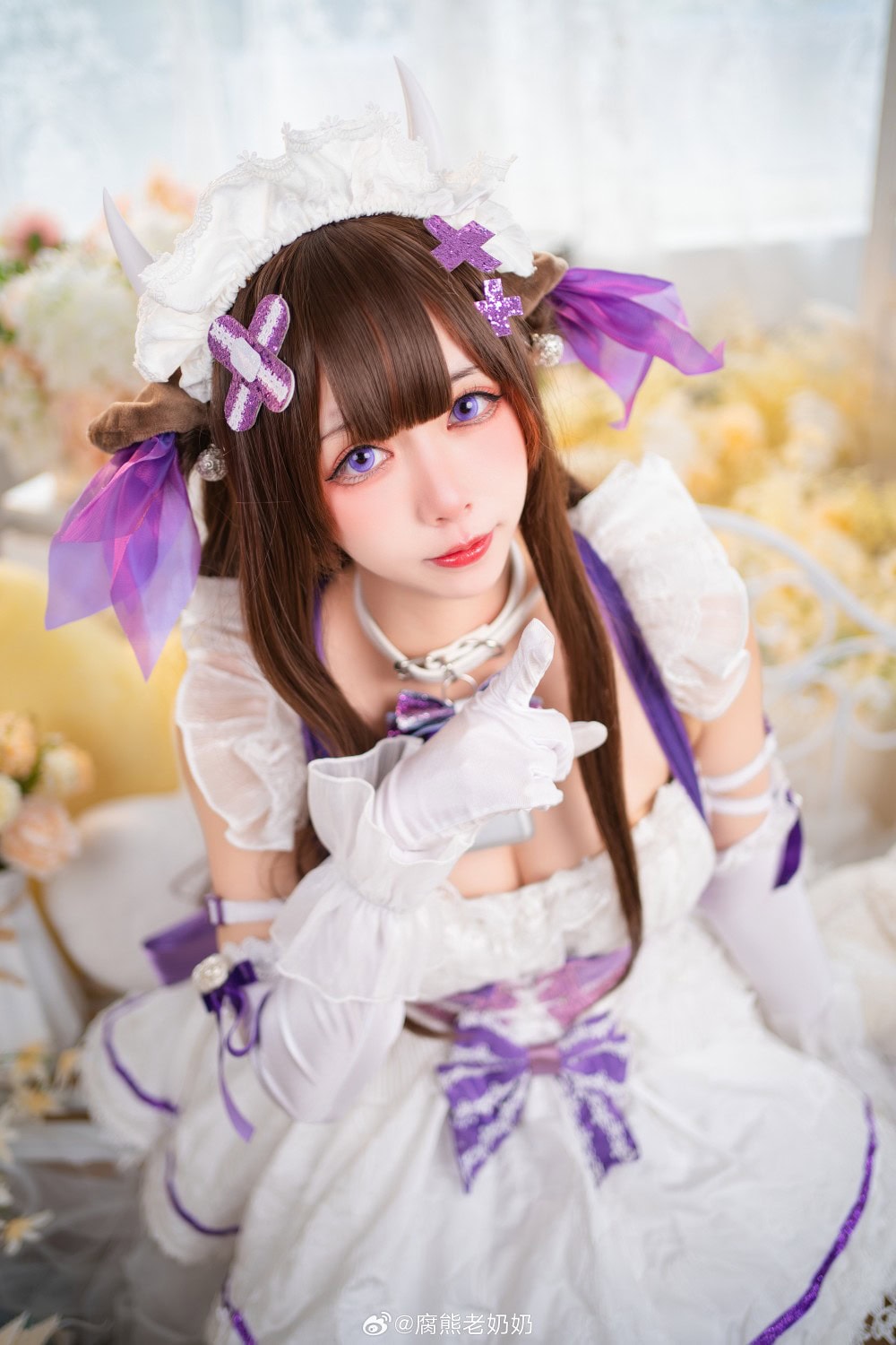 cosplay 是谁的小女仆，赶紧领回家  碧蓝航线 樫野牛牛同人女仆@腐熊老奶奶