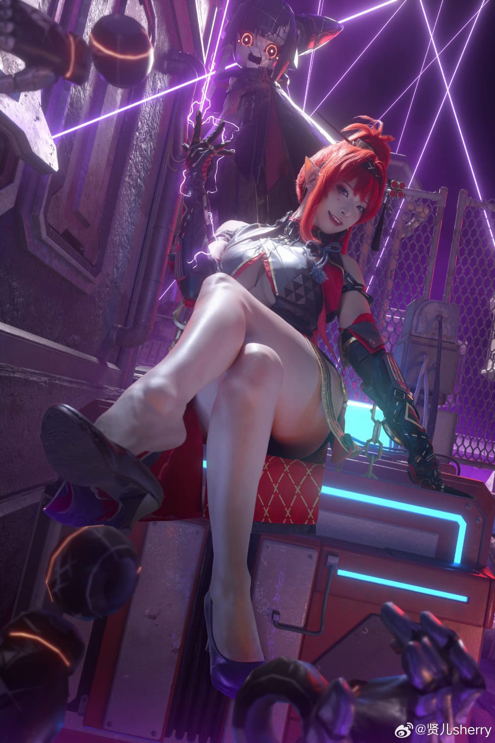 COSPLAY 吟霖，我的身份……嘘，可不能随便暴露哦  鸣潮 吟霖@贤儿sherry