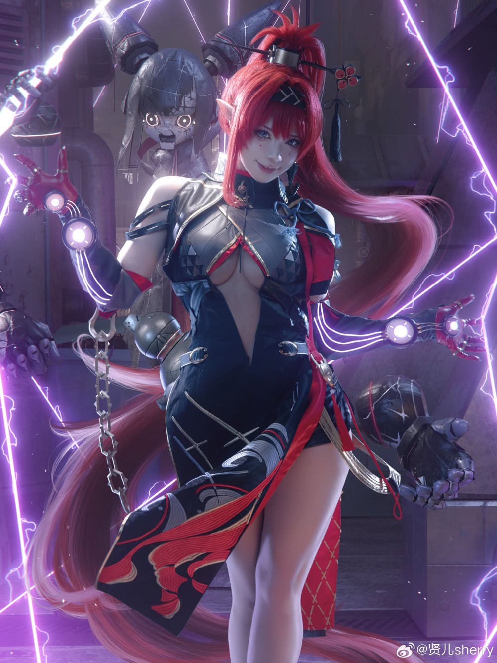 COSPLAY 吟霖，我的身份……嘘，可不能随便暴露哦  鸣潮 吟霖@贤儿sherry