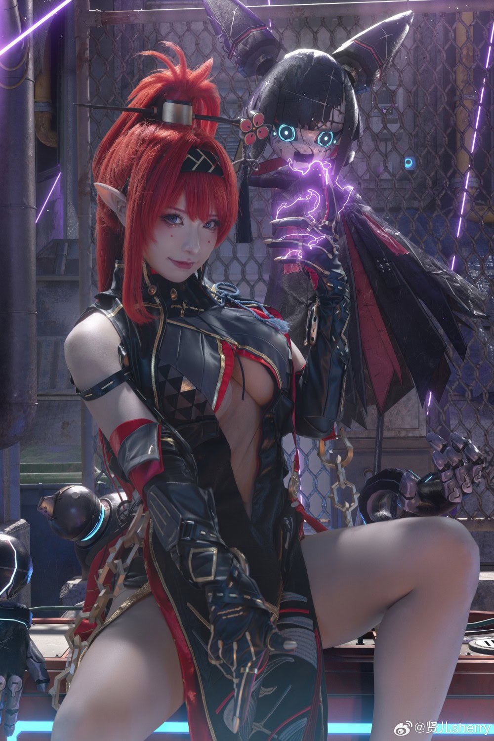 COSPLAY 吟霖，我的身份……嘘，可不能随便暴露哦  鸣潮 吟霖@贤儿sherry-阿呆日记