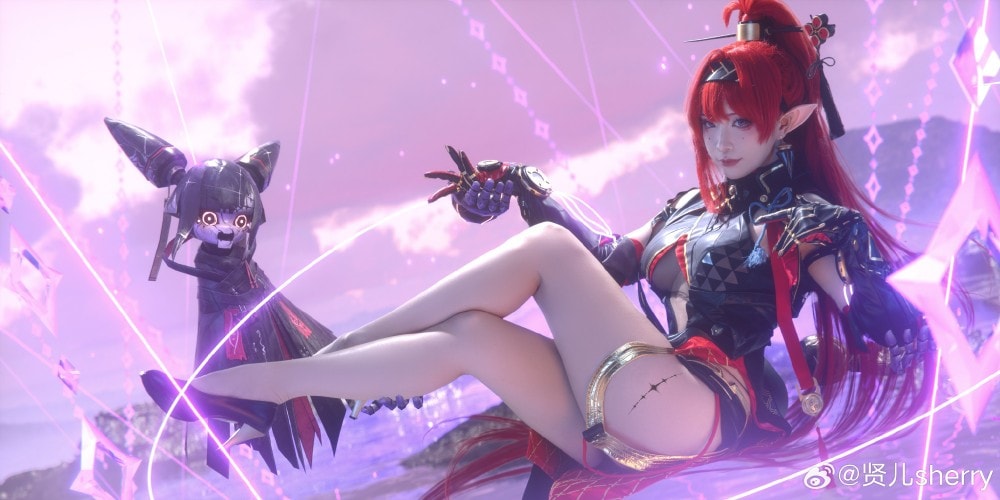 COSPLAY 吟霖，我的身份……嘘，可不能随便暴露哦  鸣潮 吟霖@贤儿sherry