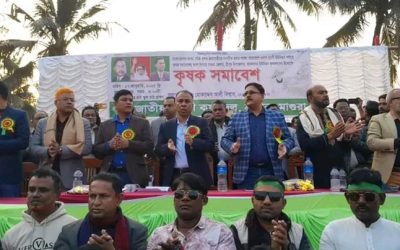 শ্রীপুর উপজেলা আমলসার মাধ্যমিক বিদ্যালয়ের মাঠ প্রাঙ্গনে কৃষক দলের সমাবেশ অনুষ্ঠিত