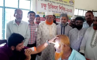 কুষ্টিয়ার মিরপুরে বিনামুল্যে চক্ষু চিকিৎসা শিবির