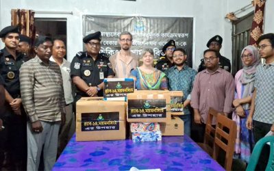 টাঙ্গাইলের মধুপুরে গরীবের হাসপাতালে র‍্যাবের চিকিৎসা সামগ্রী বিতরণ