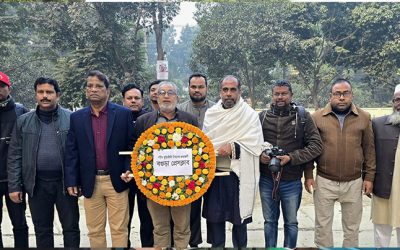 শহীদ বুদ্ধিজীবী দিবসে বগুড়া প্রেসক্লাব ও সাংবাদিক ইউনিয়নের শ্রদ্ধা নিবেদন