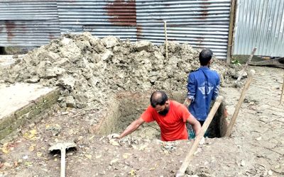আদালতের নির্দেশ অমান্য করে জমি দখল করে পাকা ঘর নির্মাণের অভিযোগ
