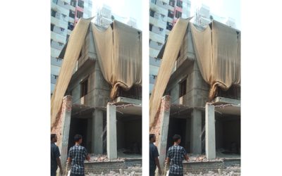 রাজধানীর উত্তরা ডিয়াবাড়ি রাজউকের উচ্ছেদ অভিযান