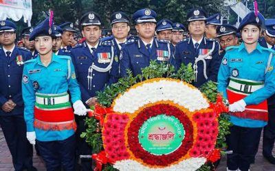 জাতির সূর্য সন্তানদের বিনম্র শ্রদ্ধায় স্মরণ করলেন আরএমপি পুলিশ কমিশনার