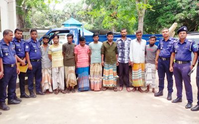 টাঙ্গাইলে ৯ ডাকাত গ্রেফতার