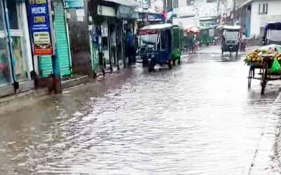 সামান্য বৃষ্টিতেই ডুবছে রোহিতপুর বডিং থেকে তালিপুর সড়ক: চরম ভোগান্তিতে এলাকাবাসী