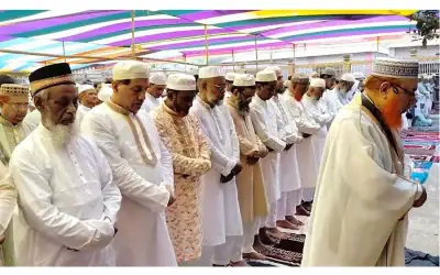 নরসিংদীতে ঈদুল ফিতরের নামাজ আদায়