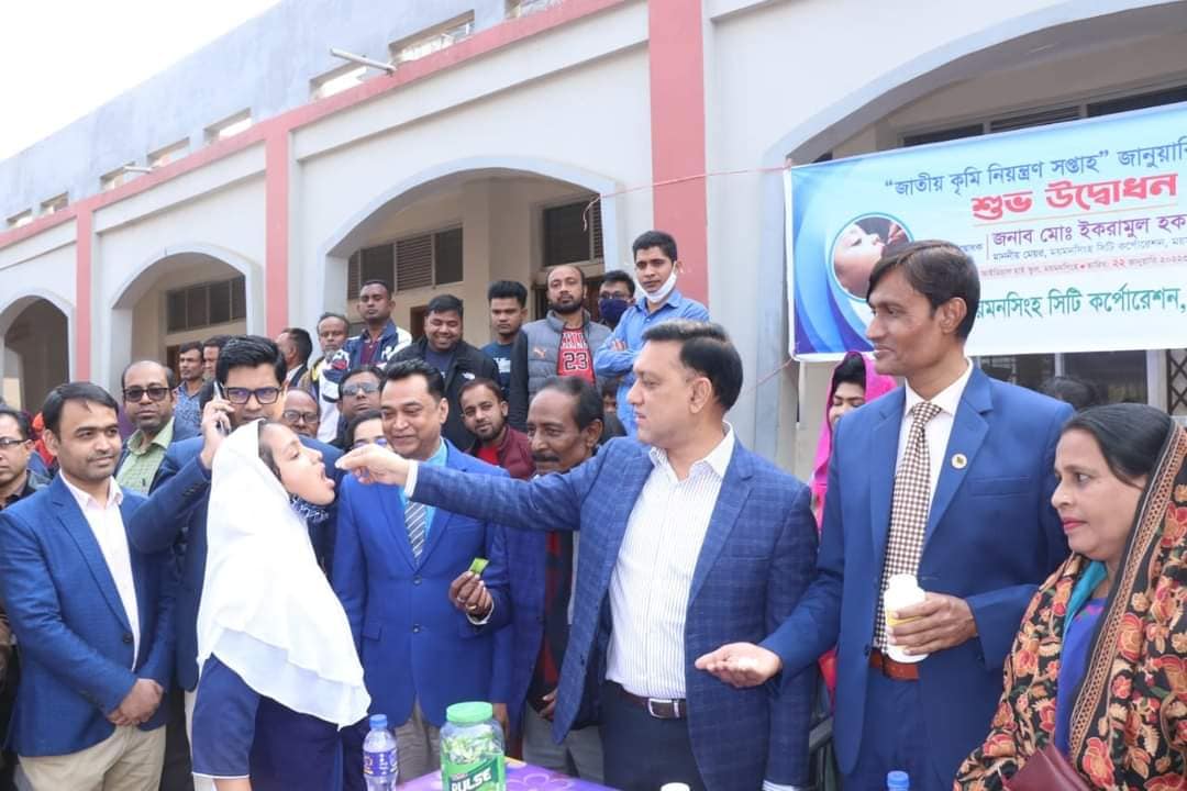 মসিকে জাতীয় কৃমি নিয়ন্ত্রণ সপ্তাহ উদ্বোধন করেন- মেয়র টিটু