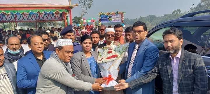নরসিংদীর শিবপুরে বোরো ধানের সমলয়ে চাষাবাদের ব্লক প্রদর্শনীর শুভ উদ্বোধন