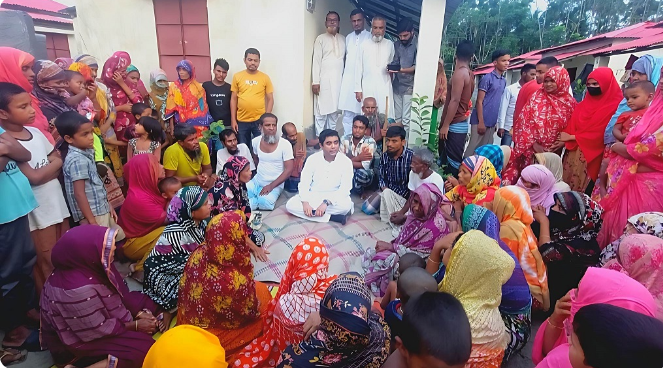 ভোলায় প্রধানমন্ত্রীর দেয়া গুচ্ছগ্রাম পরিদর্শন করলেন ড.আশিকুর রহমান শান্ত